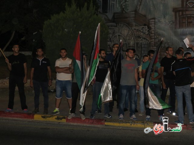 مواجهات في الطيبة وملثمون يحرقون إطارات خلال تظاهرة تضامنا مع غزة وإعتقال 3 اشخاص